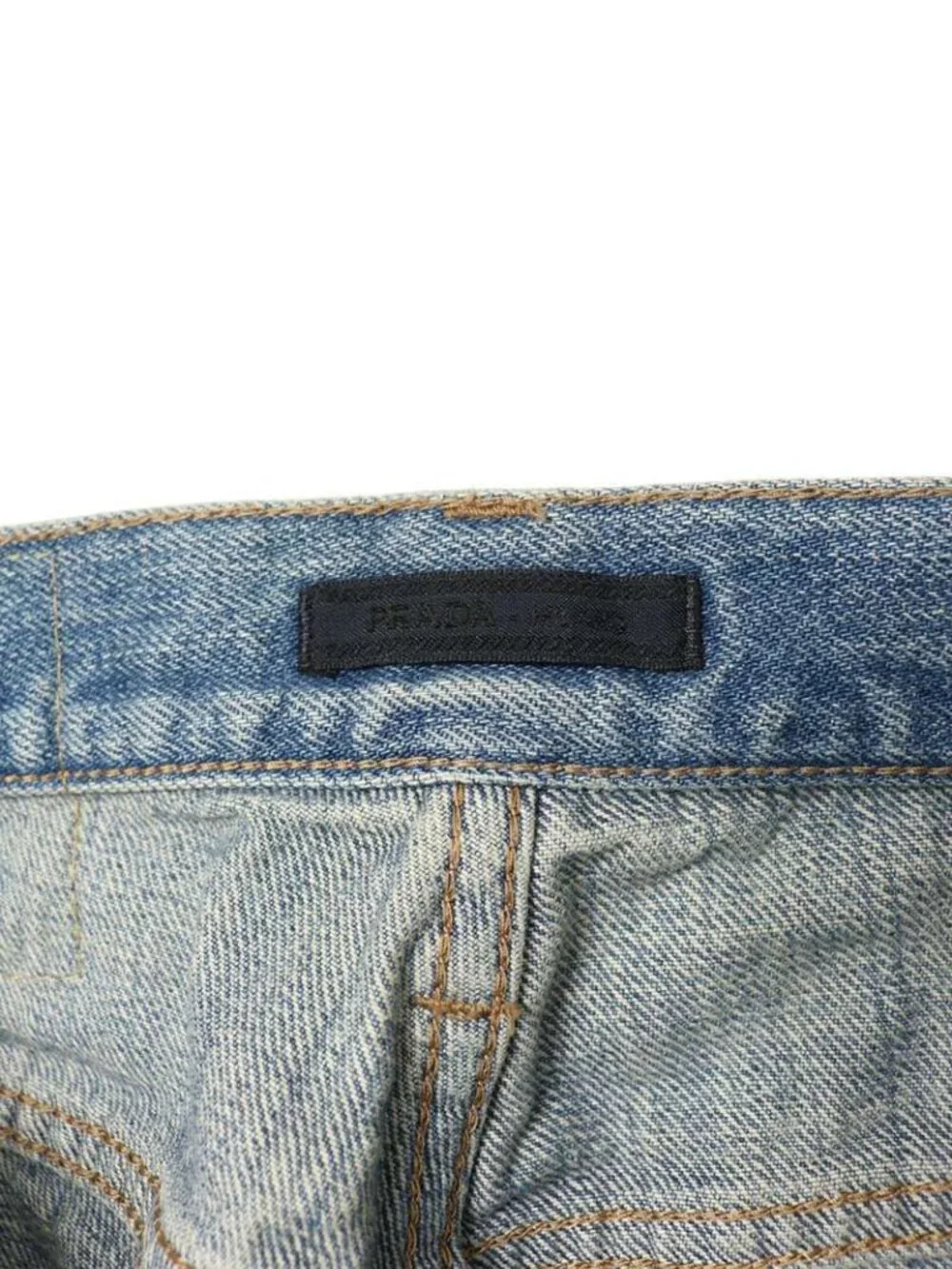 Prada Washed Straight Denim Pants 31